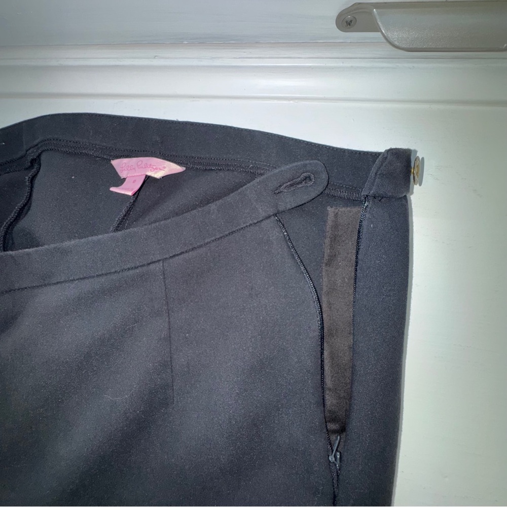 Classic Black Lilly Pulitzer‎ Stretch Pants Size 8 - Picture 5 of 13
